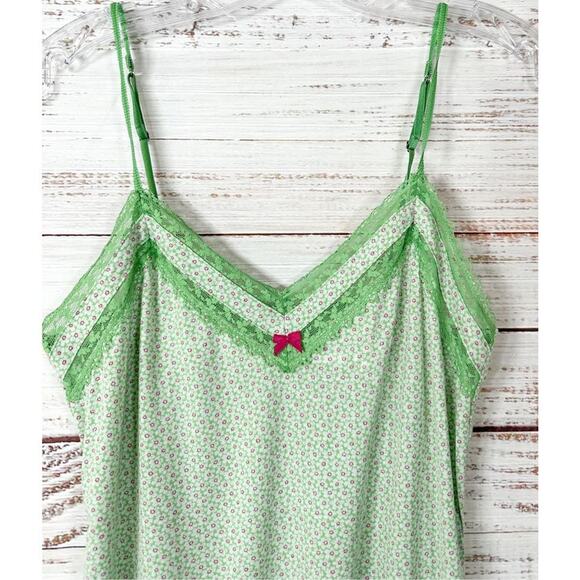 Victoria's Secret Green Camisole with Pink Accent - Picture 2 of 7